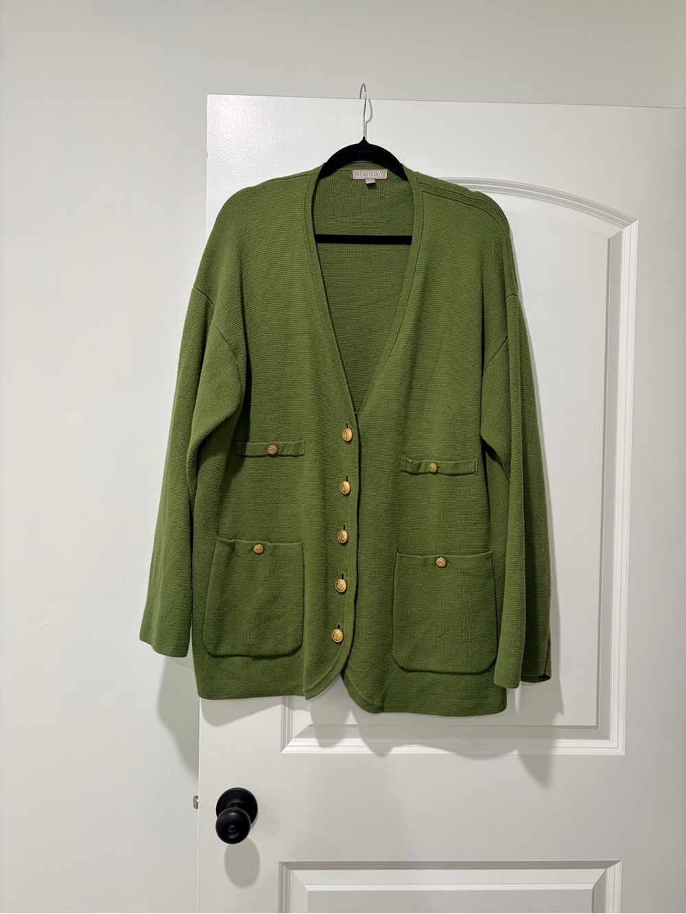 J. Crew Green Cardigan